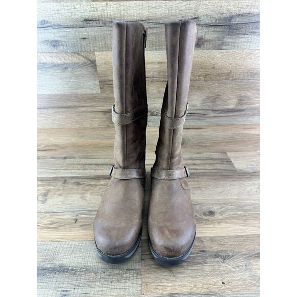 L.L. Bean Park Ridge Mid Calf Brown Boots With Buckles Womens Size 7 - Picture 4 of 9